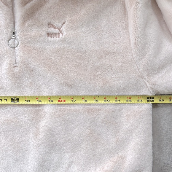 PUMA -  Faux Fur Half Zip Jumper Beige from ASOS - Picture 10 of 10